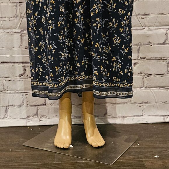 MAX STUDIO, Gorgeous navy blue sleeveless floral maxi dress - Picture 7 of 14